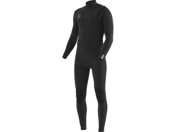 VISSLA 7 SEAS 5.4mm neoprene wetsuit fullsuit with chest zip black size LS
