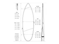 ROAM Boardbag Surfboard Tech Bag Shortboard 6.8
