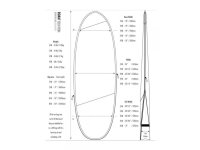 ROAM Boardbag Surfboard Tech Bag Fish PLUS 6.4